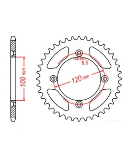 Pinion spate MTX - 798 48 SUZUKI RM 80/85, YAMAHA YZ 80/85 '93-'14 (JTR798.48) (pas 428)