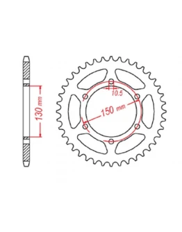 Pinion spate MTX - 236 46 HONDA NX 650 '95-'01, YAMAHA XJ 6 '09-'15 (JTR305.46) (pas 520) - (JTR245/3.46)