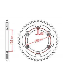 Pinion spate MTX - 899 45 KTM SX/EXC (89945JT) (pas 520)