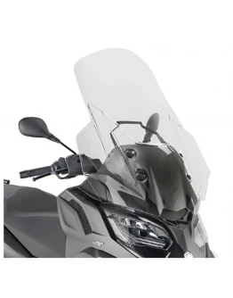 Parbriz moto KAPPA - PIAGGIO MP3 HPE 400/400 SPORT/530 EXCLUSIVE '22, 71,5 X 65 CM (h x W) Transparent