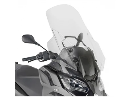 Parbriz moto KAPPA - PIAGGIO MP3 HPE 400/400 SPORT/530 EXCLUSIVE 22, 71,5 X 65 CM (h x W) Transparent | KD5619ST