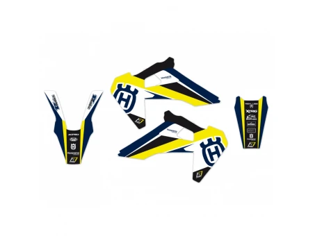 Kit grafic BLACKBIRD HUSQVARNA TC/FC '19-'22, TE/FE '20-'23 DREAM 4 culoare Albastru Galben