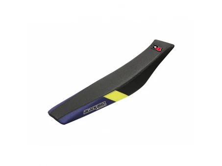 Husă șa BLACKBIRD HUSQVARNA FC/TC '14-'15, TE/FE '14-'16 DREAM 3 culoare Negru Albastru Galben