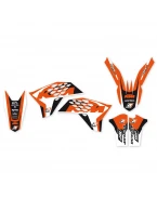 Kit grafic BLACKBIRD KTM EXC/EXC-F '08-'11, SX/SX-F 125 '07-'10 DREAM 4 culoare Portocaliu Negru