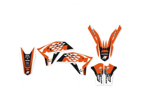 Kit grafic BLACKBIRD KTM EXC/EXC-F '08-'11, SX/SX-F 125 '07-'10 DREAM 4 culoare Portocaliu Negru