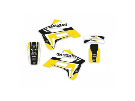 Kit grafic BLACKBIRD GAS GAS EC 125/250/300 '02-'06; FSR 450 '02-'06 DREAM 4 culoare Galben Negru
