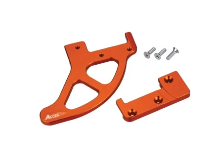 Protectie disc spate aluminiu ACCEL KTM SX/SXF 04-18, EXC/EXCF 04-19 culoare portocaliu | RBDG01OR