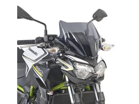 Parbriz moto KAPPA - KAWASAKI Z 650 (20), YAMAHA MT-03 321 (20) 28 x 36,5 CM Fumuriu - necesar Kit montaj A4128AK LUB A2151AK | 4128SK