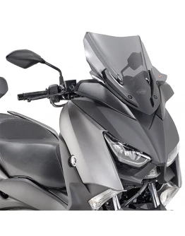 Parbriz moto KAPPA - YAMAHA X-MAX 125 (18), X-Max 300 (17-19), X-MAX 400 (18-19) 43,5 X 43,5 CM Fumuriu