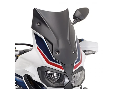 Parbriz moto KAPPA - HONDA CRF 1000L Africa Twin (16-19), CRF 1000L Africa Twin Adventure Sports (18-19) 40 x 31 CM Negru MATT | KD1144BO
