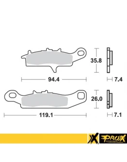 Placute de frana ProX KH342 KAWASAKI KFX 450R 08-14, KVF 650 BRUTE FORCE '05-13 fata stanga