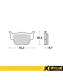 Placute de frana ProX KH373 HONDA TRX 450R '04-14 spate