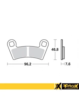 Placute de frana ProX KH456 POLARIS 450/525 Outlaw '08-11 fata