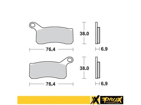PROX KLOCKI HAMULCOWE KH462 KTM 450/505/525 SX/XC ATV 08-12 PRZÓD | 37.217102