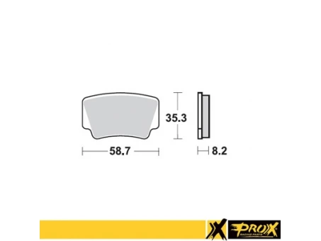 PROX KLOCKI HAMULCOWE KH463 KTM 450/505/525 SX/XC ATV 08-12 TYŁ | 37.227102