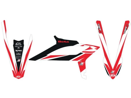 Kit grafic BLACKBIRD BETA RR 2T/4T '20-'23 DREAM 4 culoare Rosu Alb Negru