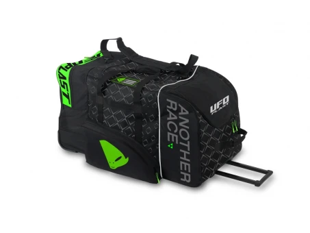 Geanta pentru echipament UFO cu roti culoare Negru Verde | MB02258