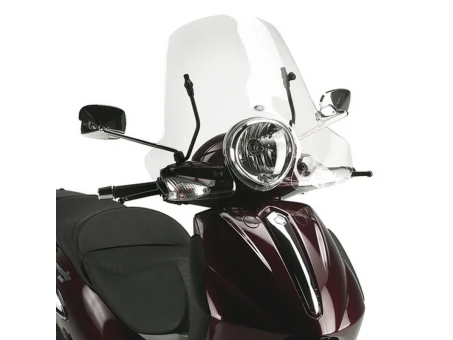 Parbriz moto KAPPA - PIAGGIO BEVERLY 500 03-07, BEVERLY TOURER 125/250/300/400 08-10 (32 X 61,5CM) Transparent | 106AK