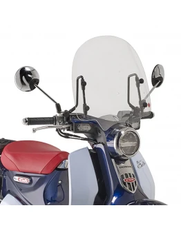 Parbriz moto KAPPA - HONDA SUPER CUB C 125 '18-'22 (38,5 X 40CM) Transparent