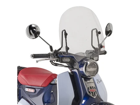 Parbriz moto KAPPA - HONDA SUPER CUB C 125 18-22 (38,5 X 40CM) Transparent | 1168AK