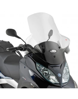 Parbriz moto KAPPA - PIAGGIO MP3 300 SPORT '08-'17, MP3 500 BUSINESS '08-'17, MP3 300/500 BUSINESS/SPORT '12-'14 (75 X 65CM) Transparent
