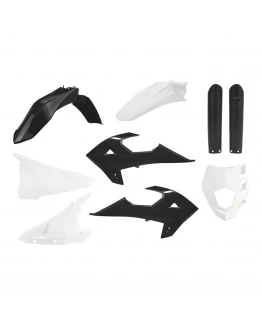Kit plastice POLISPORT - (FULL KIT) GAS GAS EC 250/300 '1JU MR 250/300 '21-'24 - Negru Alb