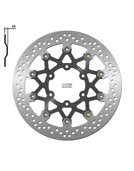 Disc frana fata NG -  KTM 390 ADVENTURE ABS '20, DUKE / ABS '17-20, RC / ABS 17-20, 125 DUKE / ABS '17-20 (320X90X5,0MM) (6X10,5MM) flotant (centru aluminiu)
