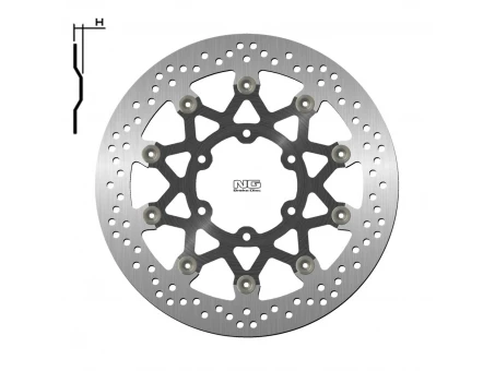 Disc frana fata NG -  KTM 390 ADVENTURE ABS 20, DUKE / ABS 17-20, RC / ABS 17-20, 125 DUKE / ABS 17-20 (320X90X5,0MM) (6X10,5MM) flotant (centru aluminiu) | NG1642G