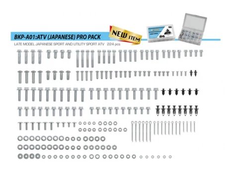 Kit suruburi pentru atv-uri japoneze 227 piese | BKPA01