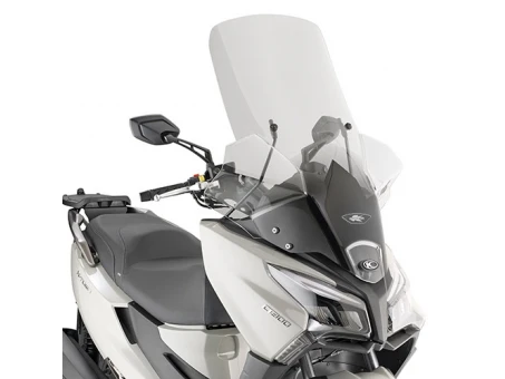 Parbriz moto KAPPA - KYMCO X-Town 125-300 City (20) Transparent 97 x 66 cm - necesar Kit montaj D6115KITK | 6115DTK