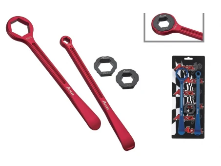 Set schimbare anvelope cheie si levier aluminiu forjat 10,13,22,27,32 MM culoare auriu | TL03G