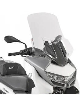 Parbriz moto KAPPA - BMW C 400GT '19-'22 (74 X 58 CM) Transparent - necesar Kit montaj D5132KITK