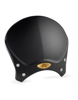 Parbriz moto KAPPA - universal CAFE RACER ALUMINIUM Negru 20,5 X 26,5 CM