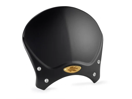 Parbriz moto KAPPA - universal CAFE RACER ALUMINIUM Negru 20,5 X 26,5 CM | 100ALBK
