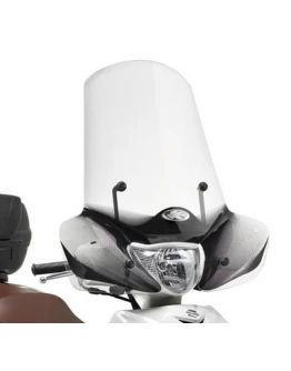 Parbriz moto KAPPA - SUZUKI SIXTEEN 125-150 (08-16) 56,5 x 71,5 CM Transparent - necesar Kit montaj A169AK