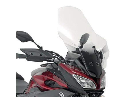 Parbriz moto KAPPA - YAMAHA MT 09 850 TRACER (15-17) (69X50CM) Transparent - necesar Kit montaj D2122KITK | 2122DTK