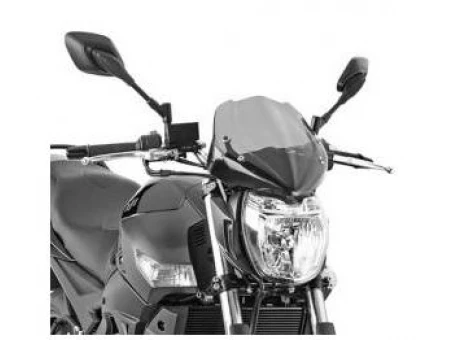 Parbriz moto KAPPA - universal 29 X 28,5 CM Fumuriu - necesar Kit montaj | 247AK