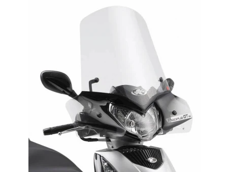 Parbriz moto KAPPA - KYMCO People GTi 125-300 (10-18) 53 x 72 Transparent - necesar Kit montaj A443AK | 443AK