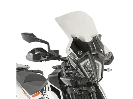 Parbriz moto KAPPA - KTM 790 ADVENTURE / R (19-20) 45 X 47 CM Transparent - necesar Kit montaj D7711KITK | 7710DTK