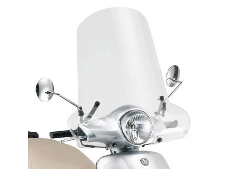 Parbriz moto KAPPA - SYM FIDDLE II 50-125 (09-14) 50 X 63 CM Transparent - necesar Kit montaj A293AK | 293AK