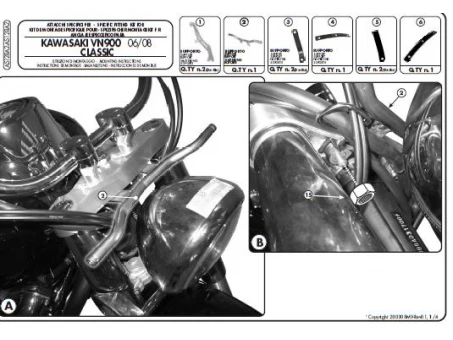 Suport parbriz KAPPA - KAWASAKI | AS128A2