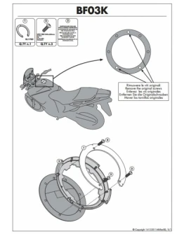 Suport geanta rezervor TANKLOCK KAPPA - HONDA