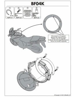 Suport geanta rezervor TANKLOCK KAPPA - KAWASAKI ER-6N,ER-6F,VERSYS 1000