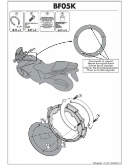 Suport geanta rezervor TANKLOCK KAPPA - YAMAHA /MV/CAGIVA