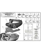 Suport pentru topcase KAPPA - YAMAHA FJR 1300 (06-15) (cu placa MONOKEY) | K228