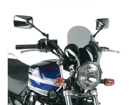 Parbriz moto KAPPA - universal NAKED 34X29,5 CM Fumuriu cu suport montaj | KA200