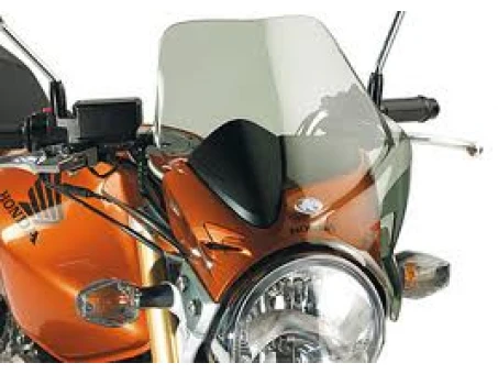 Parbriz KAPPA - HONDA CB 600 HORNET (05-06) 31,2 X 40,8 CM Fumuriu cu suport montaj | KA305