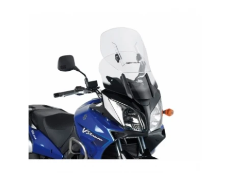 Parbriz moto KAPPA - SUZUKI DL 650/1000 V-STROM (04-11), KAWASAKI KLV 1000 (04-09) Airflow reglabil Transparent | KAF260