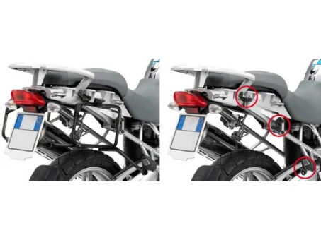 Suport pentru genti laterale KAPPA montare rapida MONOKEY BMW F 650GS/800GS (08-17), F 700GS (13-17) - MONOKEY RETRO-FIT K-VENTURE ALU si KMISSION ALU | KLR5103