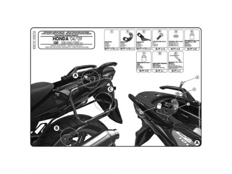 Suport pentru genti laterale KAPPA montare rapida MONOKEY SIDE HONDA CBF 500/600/1000 - doar pentru K33N KROAD | KLXR174